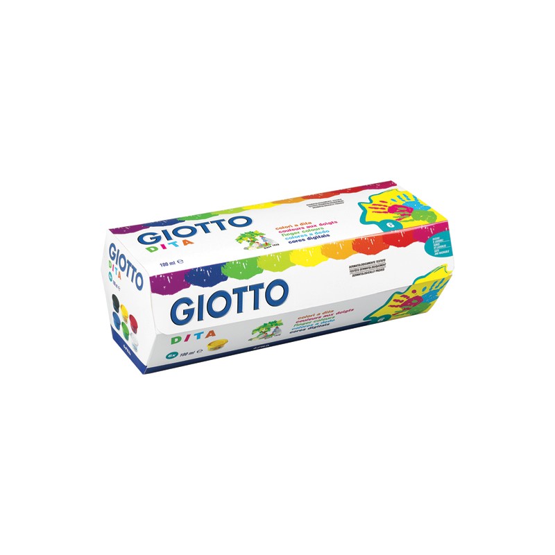 COLORI DITA GIOTTO 6 COL. ml.100 cad