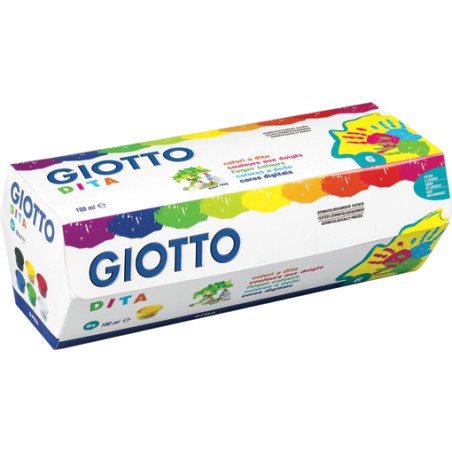 COLORI DITA GIOTTO 6 COL. ml.100 cad