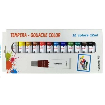 TEMPERA TUBETTO ml.12 - 12 Col.