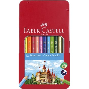 PASTELLO FABER CASTEL SC.METALLO 12 col.