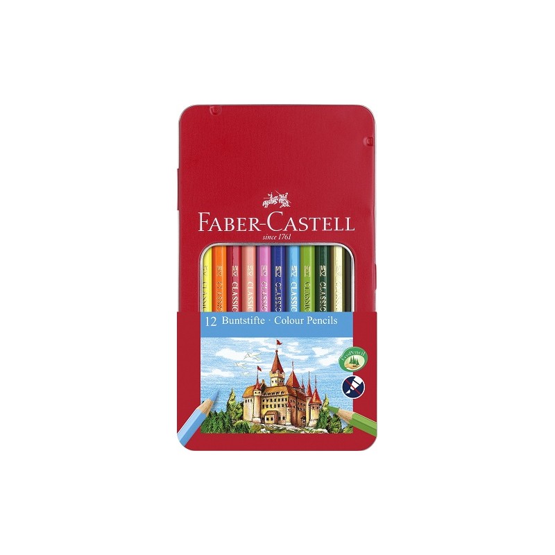 PASTELLO FABER CASTEL SC.METALLO 12 col.