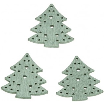 ALBERO NATALE LEGNO cm.3x3 pz.15