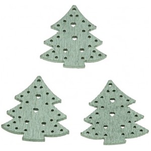 ALBERO NATALE LEGNO cm.3x3 pz.15