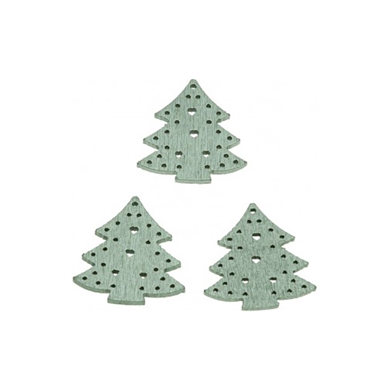 ALBERO NATALE LEGNO cm.3x3 pz.15