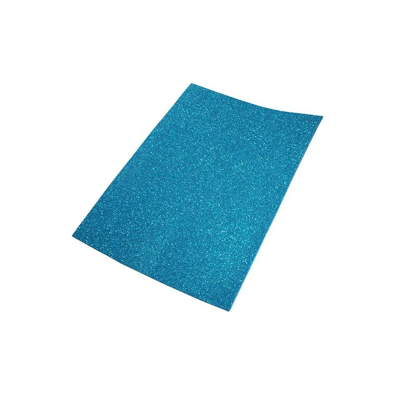 GOMMA CREPLA GLITTER 40x60 - CELESTE