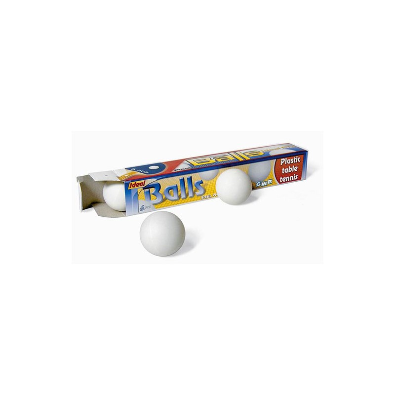 PALLINE PING PONG BIANCHE pz.6