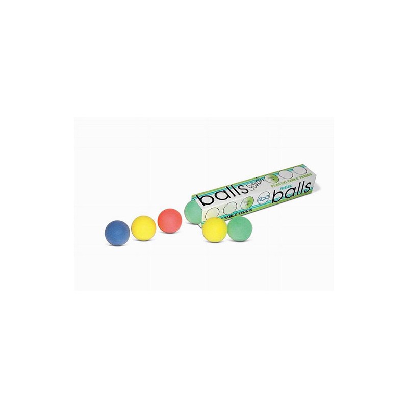 PALLINE PING PONG COLORATE pz.6