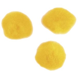 POM POMS GIALLO Ø 25 mm. pz.35