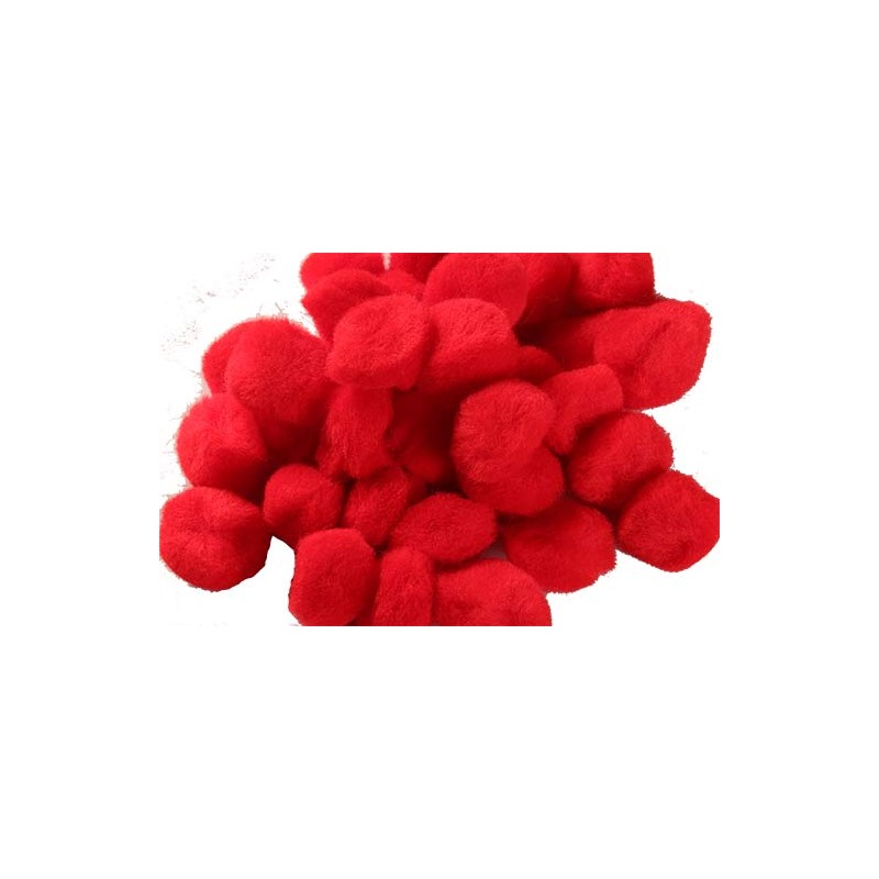 POM POMS ROSSO Ø 25 mm. pz.35