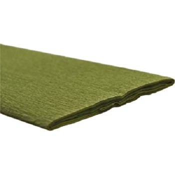 CARTA CRESPA 50x250 gr.40 - VERDE OLIVA