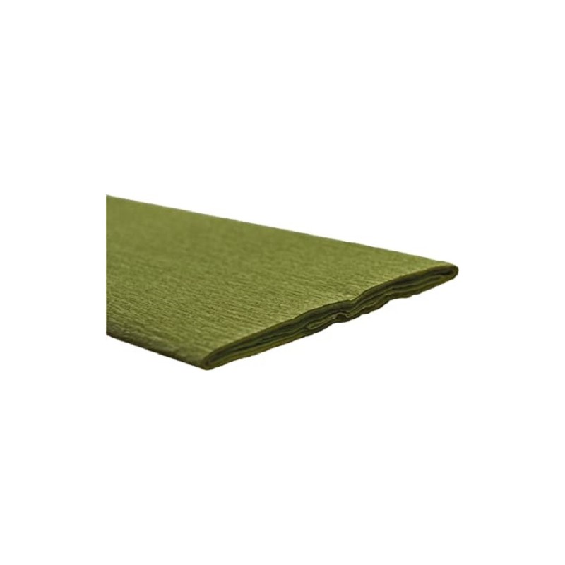 CARTA CRESPA 50x250 gr.40 - VERDE OLIVA