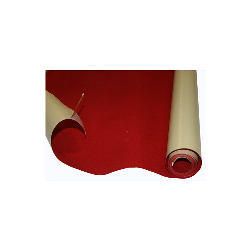 CARTA VELLUTO ADES. cm.200x50 - ROSSO