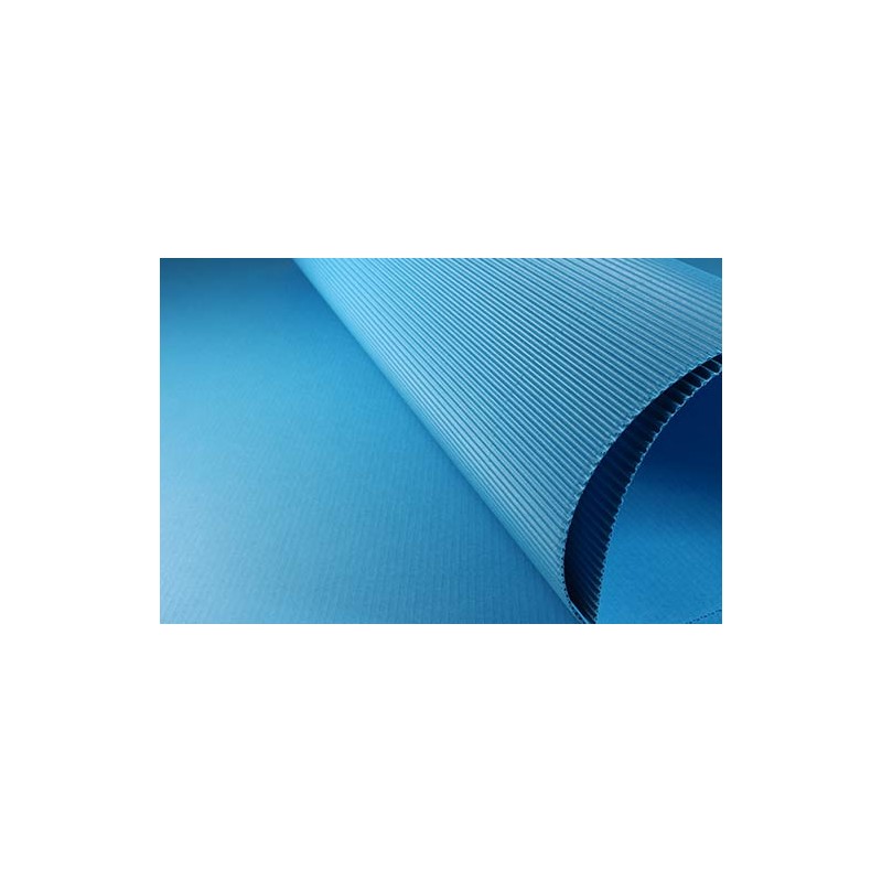 CARTONE ONDULATO 50x70 - AZZURRO