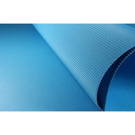 CARTONE ONDULATO 50x70 - AZZURRO