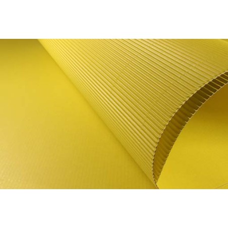 CARTONE ONDULATO 50x70 - GIALLO