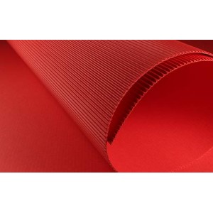 CARTONE ONDULATO 50x70 - ROSSO