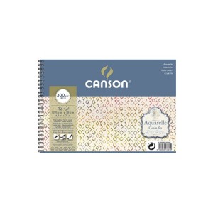 AQUARELLE CANSON 12,5x18  12 fg. 300 gr GF