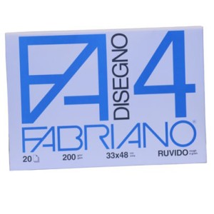 BLOCCO FABRIANO F4 33x48 gr.200 ff.20 Ruvido