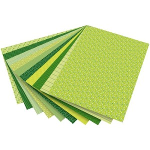 BLOCCO MOTIVI VERDE Cm.24x34 gr. 80/130/270 fg.30