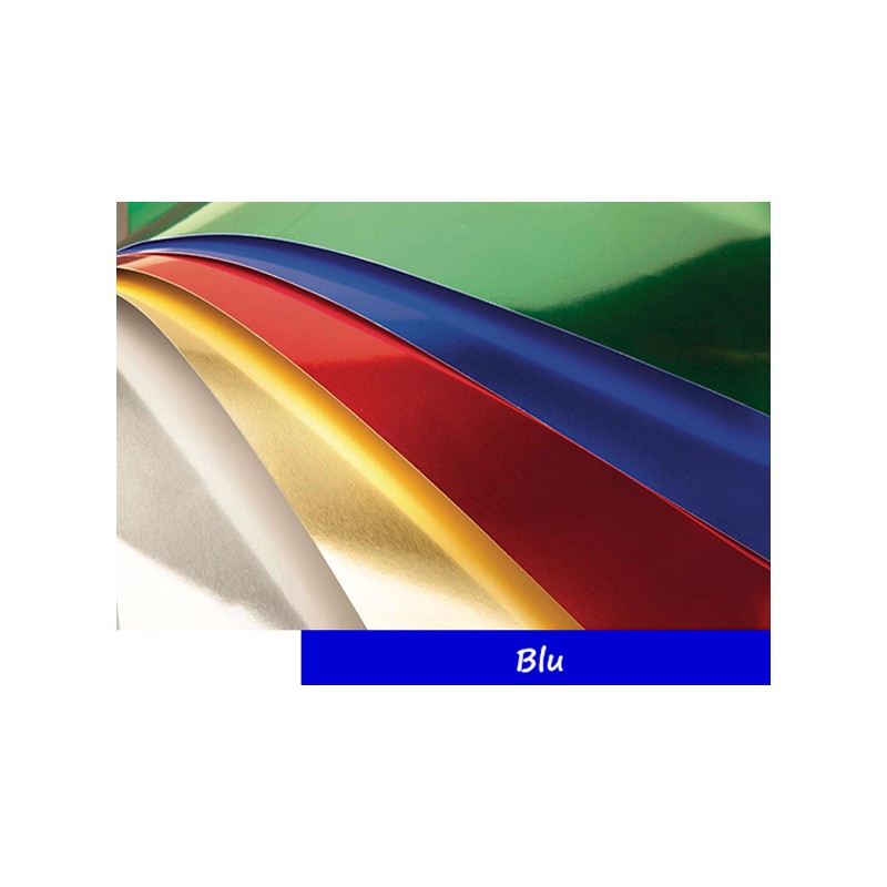 CARTONCINO ALLUMINIO 50x65 BLU