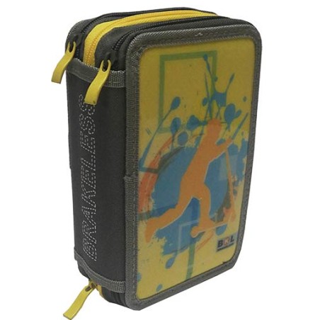 ASTUCCIO 3 ZIP BKL - GIALLO CON PRODOTTI GIOTTO