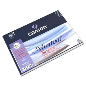 CANSON MONTVAL BLOCCO 18x25 gr.270 TORCHON