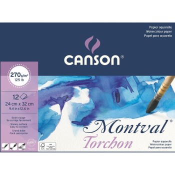 CANSON MONTVAL BLOCCO 24x32 gr.270 TORCHON