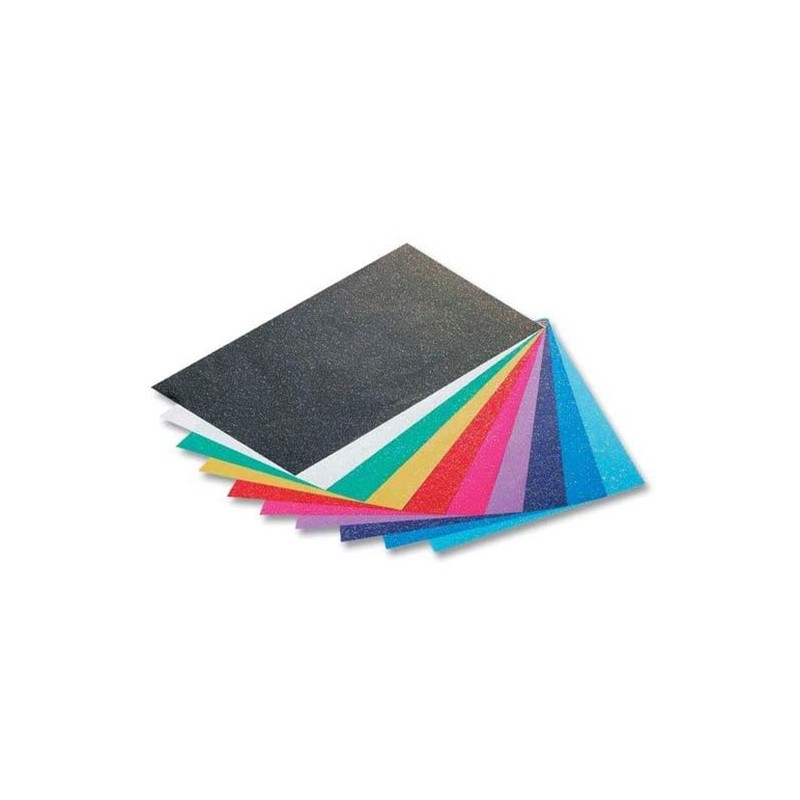 CARTA GLITTER 50x70 gr.70- Fg.10 - ASS.