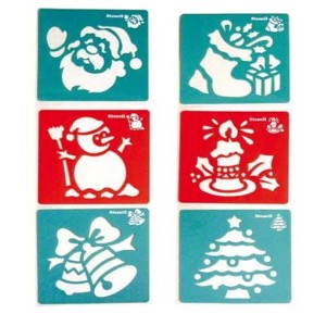 6 STENCIL PVC 14x14 - NATALE