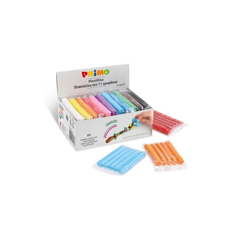 PLASTILINA gr.550 - 11 colori