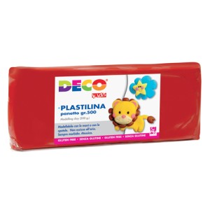 PLASTILINA NATURALE gr.550 - ROSSO