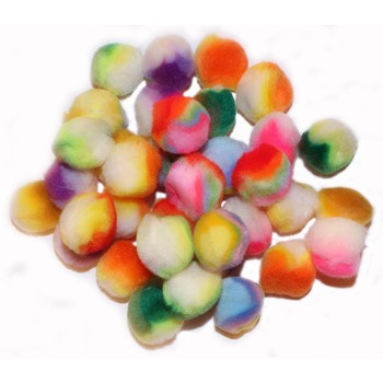 POM POMS ARCOBALENO Ø 25 mm. pz.35