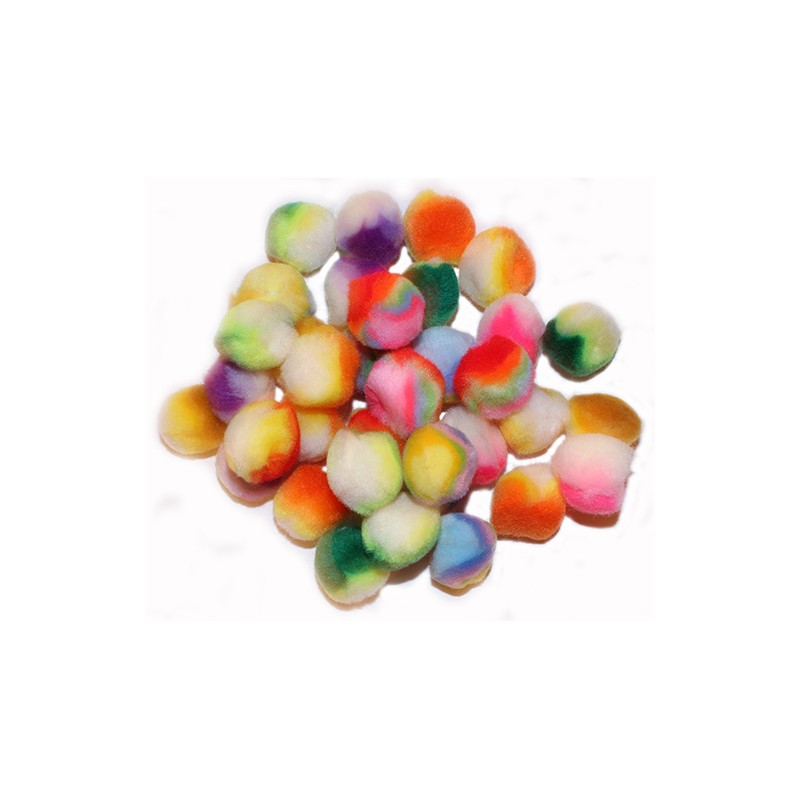 POM POMS ARCOBALENO Ø 25 mm. pz.35