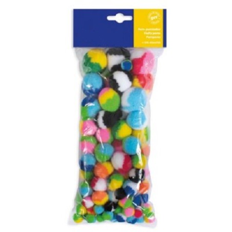 POMPON ARCOBALENO Ø 10/60 Pz.100 ass.