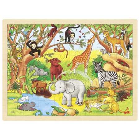 PUZZLE LEGNO - LA VITA NELLA SAVANA