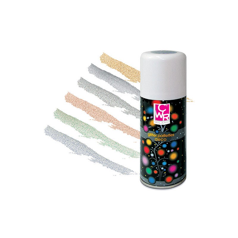 GLITTER SPRAY ML.100 - ARGENTO