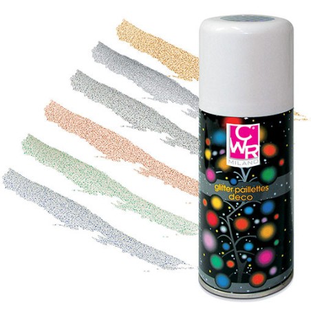 GLITTER SPRAY ML.100 - ARGENTO