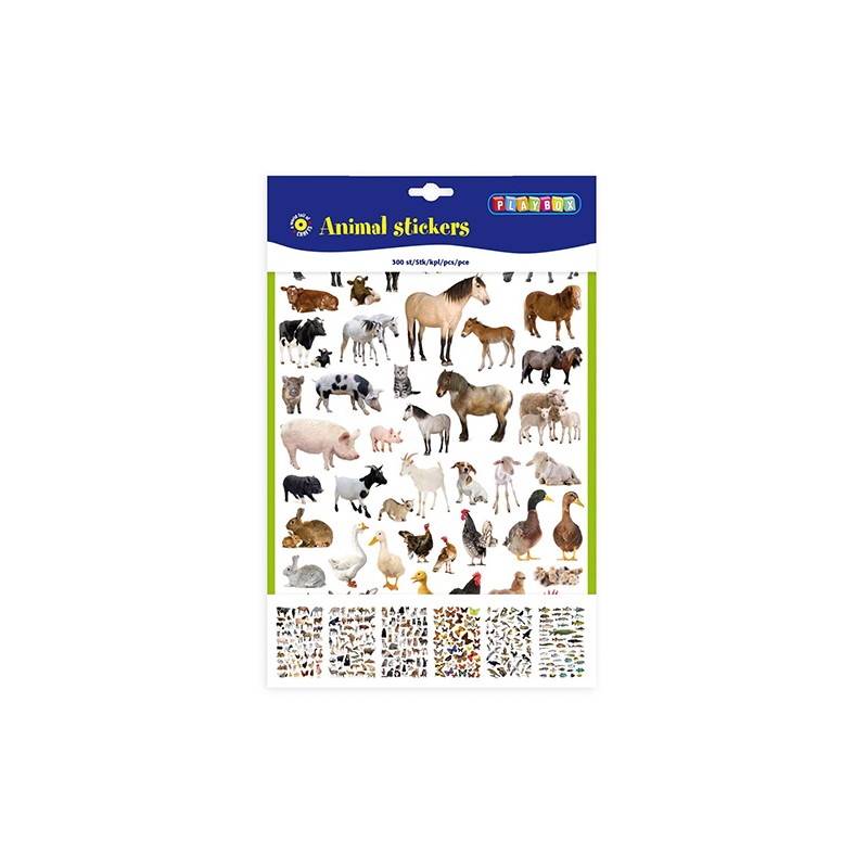 STICKERS ANIMALI pz.300