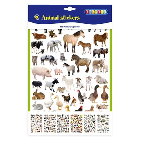 STICKERS ANIMALI pz.300