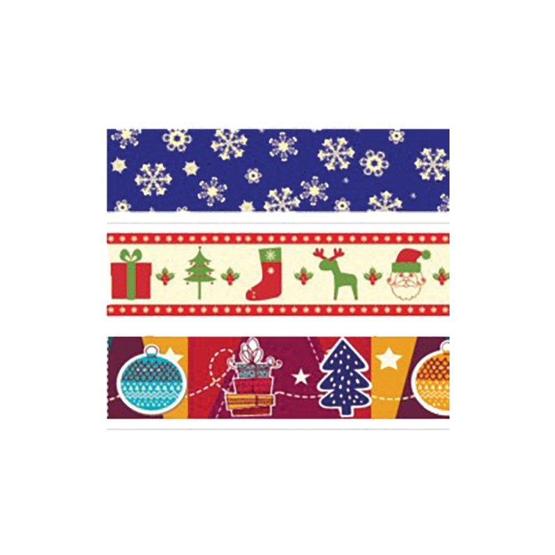 WASHI TAPE PZ.3 1,5x5 mt - NATALE