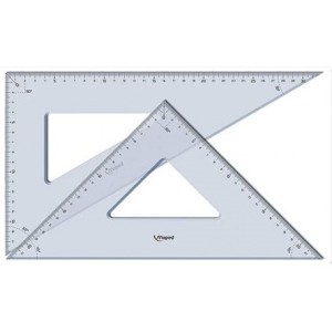 COPPIA SQUADRE cm.12 - 45°+ 60°