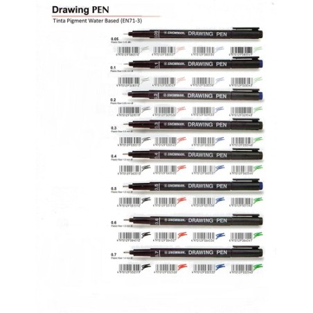 DRAWING PEN 0,3 MM. NERO