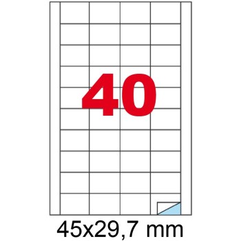 ETICHETTE ADESIVE A4 - 45x29,7  Pz.400