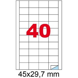 ETICHETTE ADESIVE A4 - 45x29,7  Pz.400