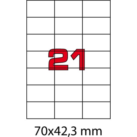 ETICHETTE ADESIVE A4 - 70x42  Pz.210